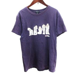 ポールスミスジーンズ カットソー Tシャツ ラウンドネック プリント 半袖 紫(Tシャツ(半袖/袖なし))