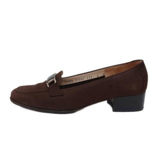サルヴァトーレフェラガモ(Salvatore Ferragamo)のFERRAGAMO/SalvatoreFerragamo(サルバトーレフェラガモ) ローファー 6 D レディース - ダークブラウン アウトソール張替済(ローファー/革靴)