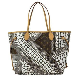 ルイヴィトン(LOUIS VUITTON)のLOUIS VUITTON(ルイヴィトン) トートバッグ ルイ・ヴィトン×草間彌生 ネヴァーフルMMヤヨイクサマコレクション M40684 モノグラムウェーブ・ブロン（白）(トートバッグ)