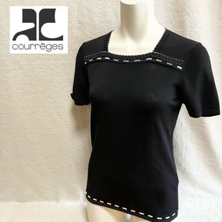クレージュ(Courreges)の✨美品 courrèges 黒 ショートスリーブニット(ニット/セーター)