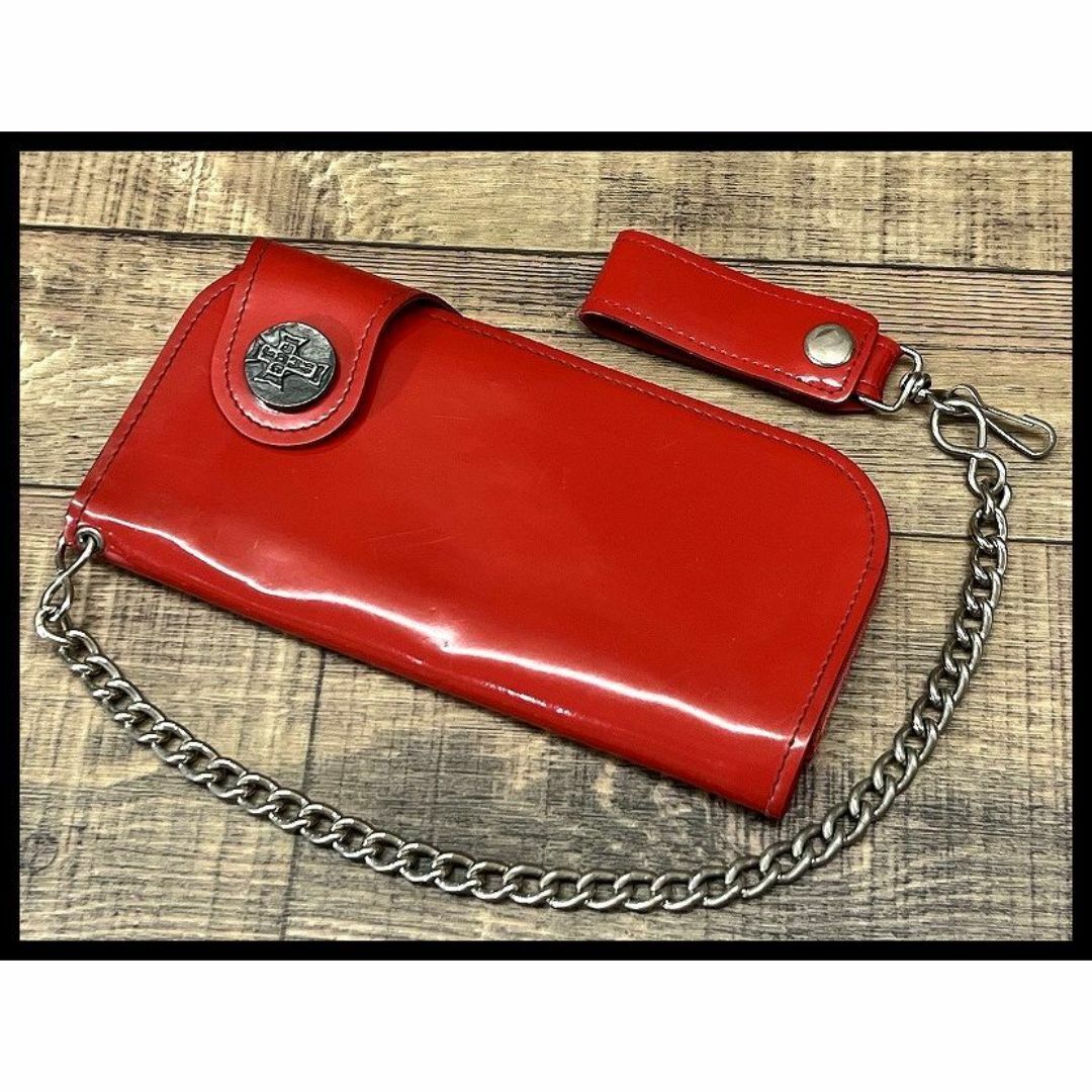DOG TOWN(ドッグタウン)のG② SR140 90s ドッグタウン エナメル ロング ウォレット チェーン付 メンズのファッション小物(長財布)の商品写真