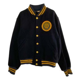 Champion - Champion チャンピオン 50s 60s USA製 ランナーズタグ ランタグ アワード ジャケット スタジャン ブラック系 42-44【中古】