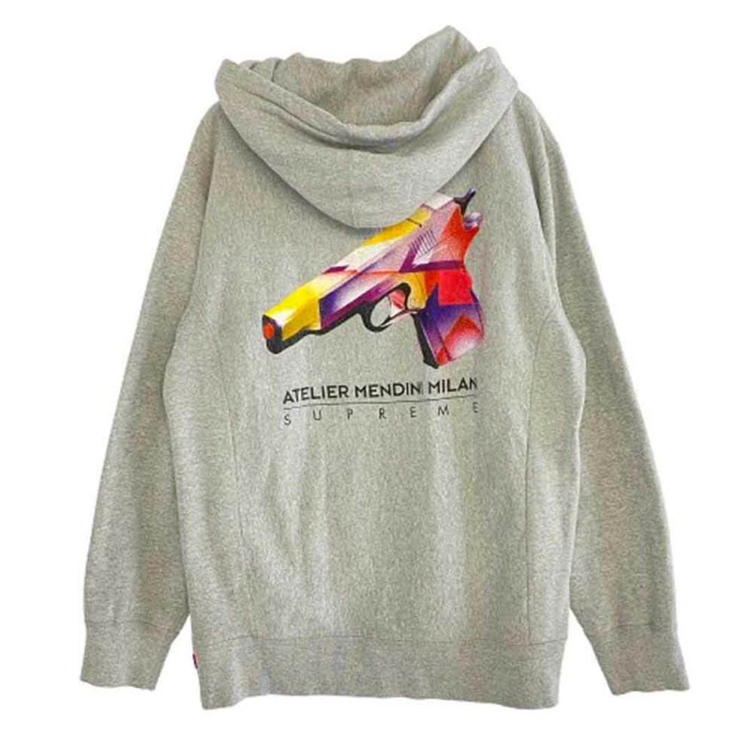SS16 SUPREME MENDINI GUN HOODED SWEATSHIRT GREY 送料無料 Supreme - Supreme シュプリーム 16SS Alessandro Mendini