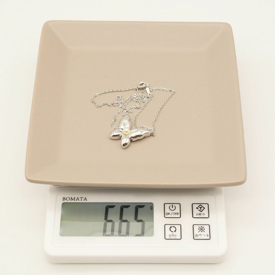 MIKIMOTO - 美品 ミキモト 蝶々 ネックレス バタフライ シルバー