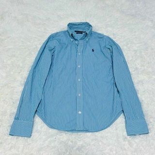 Ralphラルフローレン　ストライプ　シャツ　長袖　水色　7