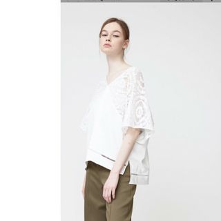 エブール(ebure)のエブール　レースブラウス　c(シャツ/ブラウス(半袖/袖なし))