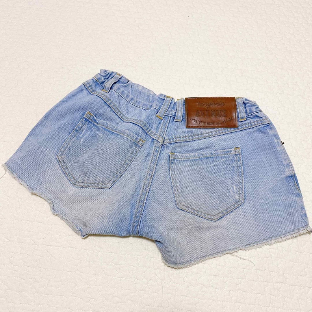 lovetoxic(ラブトキシック)のLovetoxic ラブトキ　ダメージデニムショートパンツ　140 キッズ/ベビー/マタニティのキッズ服女の子用(90cm~)(パンツ/スパッツ)の商品写真