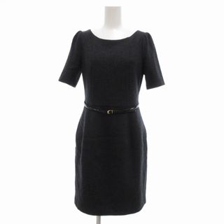 アナイ(ANAYI)のアナイ ANAYI ワンピース 半袖 ウール ベルト付き 38 グレー /UO(ひざ丈ワンピース)