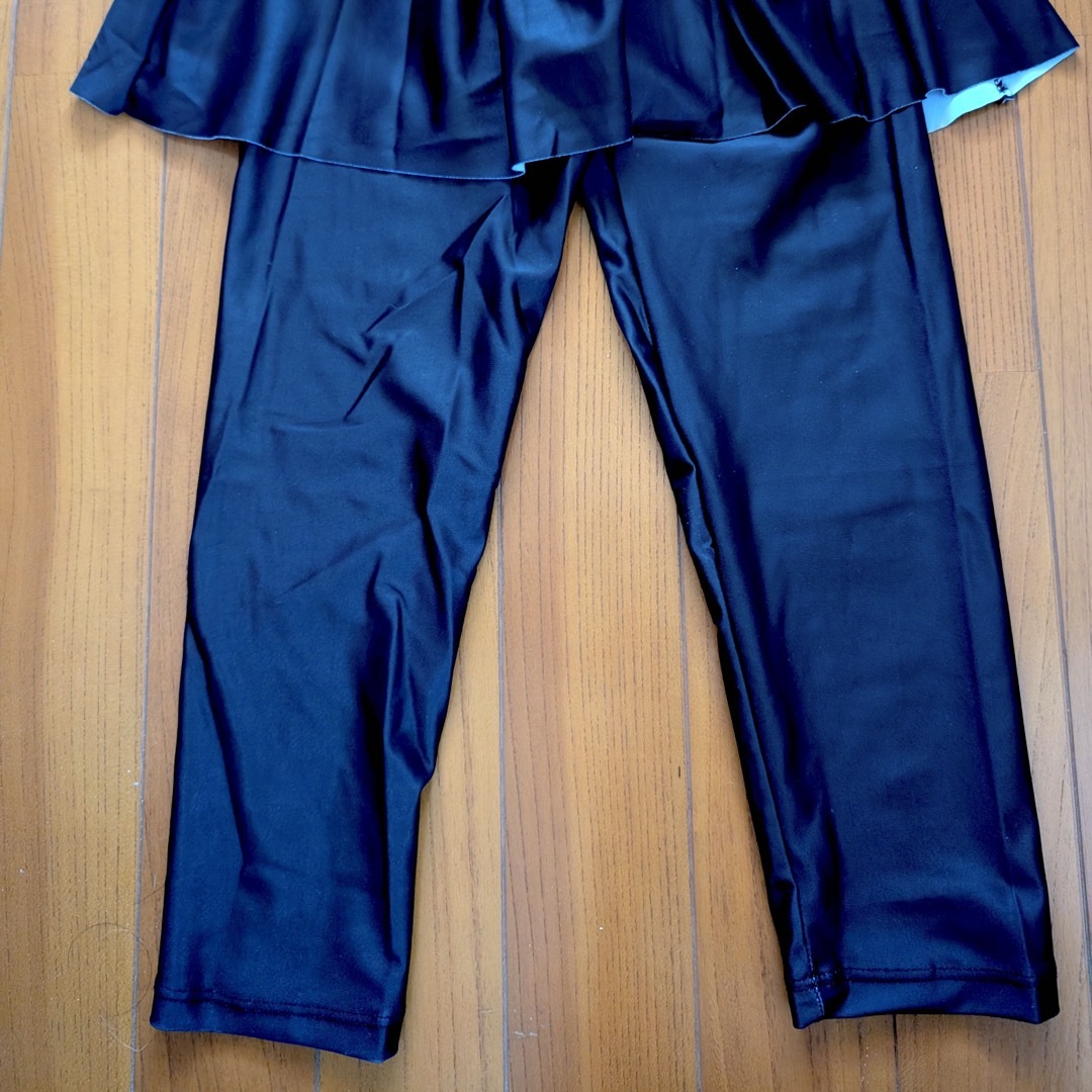 ラッシュガード 水着 上下セット 女の子 長袖 スカート 130cm 3XL 黒 キッズ/ベビー/マタニティのキッズ服女の子用(90cm~)(水着)の商品写真