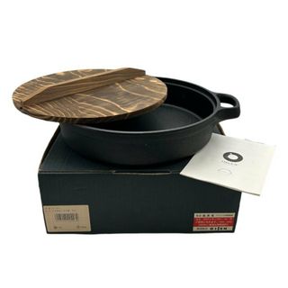 OIGEN 南部盛栄堂 南部鉄器 すき焼きぎょうざ鍋 26cm CA-004 鍋 調理器具 すき焼き鍋 ガス IH 直火 中古 W４(鍋/フライパン)
