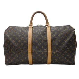 ルイヴィトン(LOUIS VUITTON)のLOUIS VUITTON ルイヴィトン キーポル50 ボストンバッグ M41426 モノグラムキャンバス ブラウン ゴールド金具 美品 中古 4b004673(ボストンバッグ)