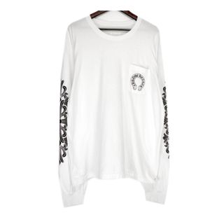 クロムハーツ(Chrome Hearts)のクロムハーツ CHROME HEARTS 【 Horseshoe L/S Tee 】 袖フローラル バック ホースシュー ロングスリーブ カットソー 42044(Tシャツ/カットソー(七分/長袖))