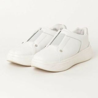 エレガンスヒミコ(elegance卑弥呼)のhimikolite 卑弥呼 ゴアスリッポンスニーカー ホワイト(スリッポン/モカシン)