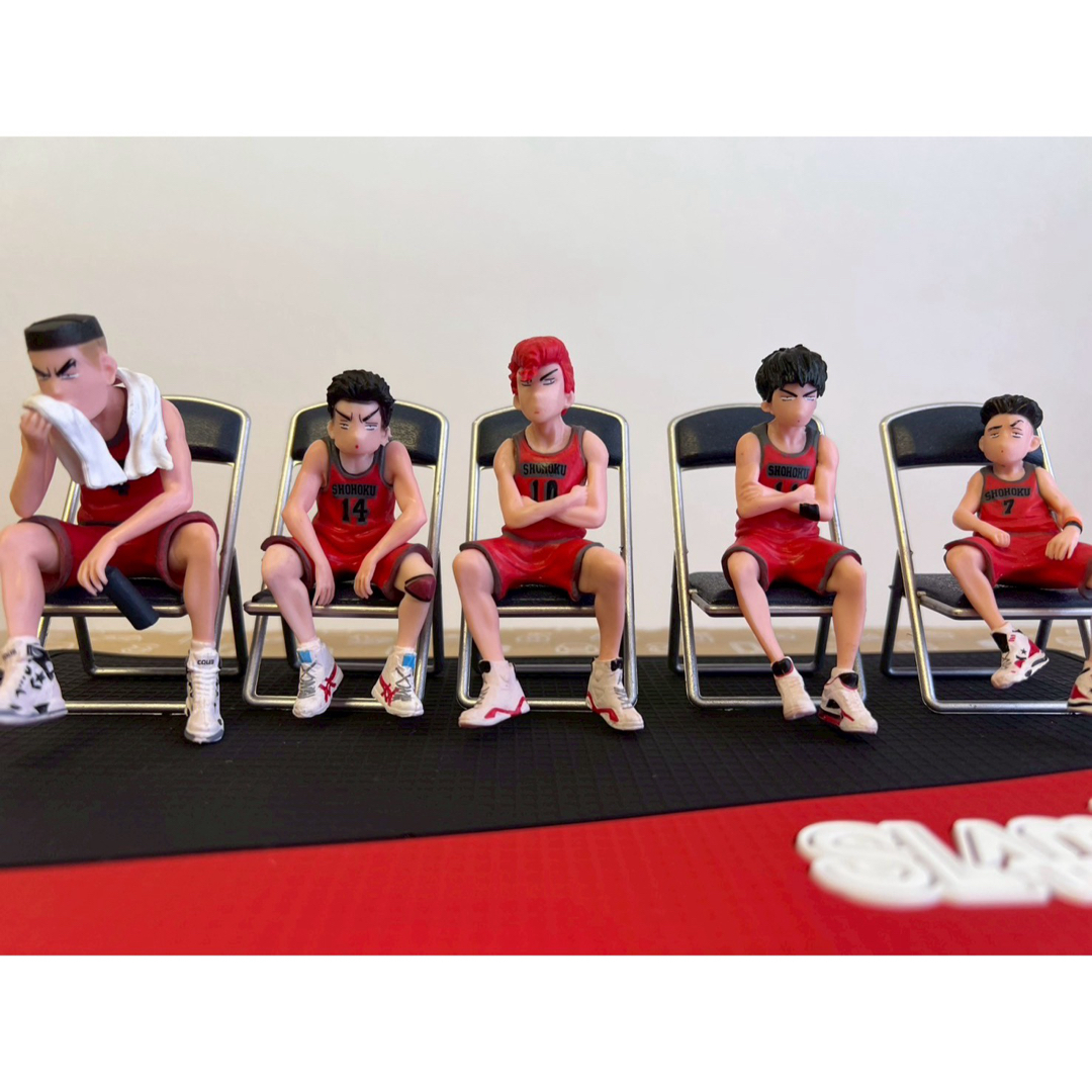 スラムダンク　SLAMDUNK フィギュア 5体　マットレス付き エンタメ/ホビーのフィギュア(アニメ/ゲーム)の商品写真