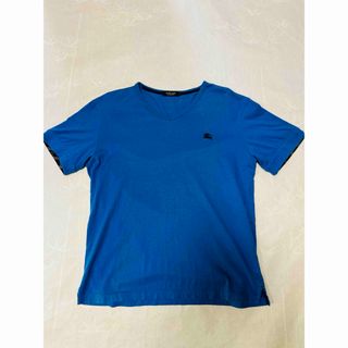 バーバリーブラックレーベル(BURBERRY BLACK LABEL)の24時間セールバーバリーブラックレーベルTシャツ ノバチェック　青　L(Tシャツ/カットソー(半袖/袖なし))