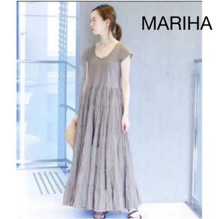 マリハ(MARIHA)の未使用級 MARIHA 草原の虹のドレス＊人気シリーズ ティアードワンピース(ロングワンピース/マキシワンピース)