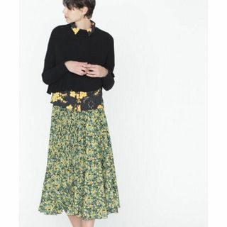 GRACE CONTINENTAL - 美品★ダイアグラム グレースコンチネンタル★フラワープリーツスカート