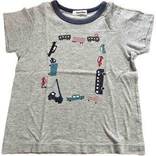 familiar - familiar 車両プリント Tシャツ　120