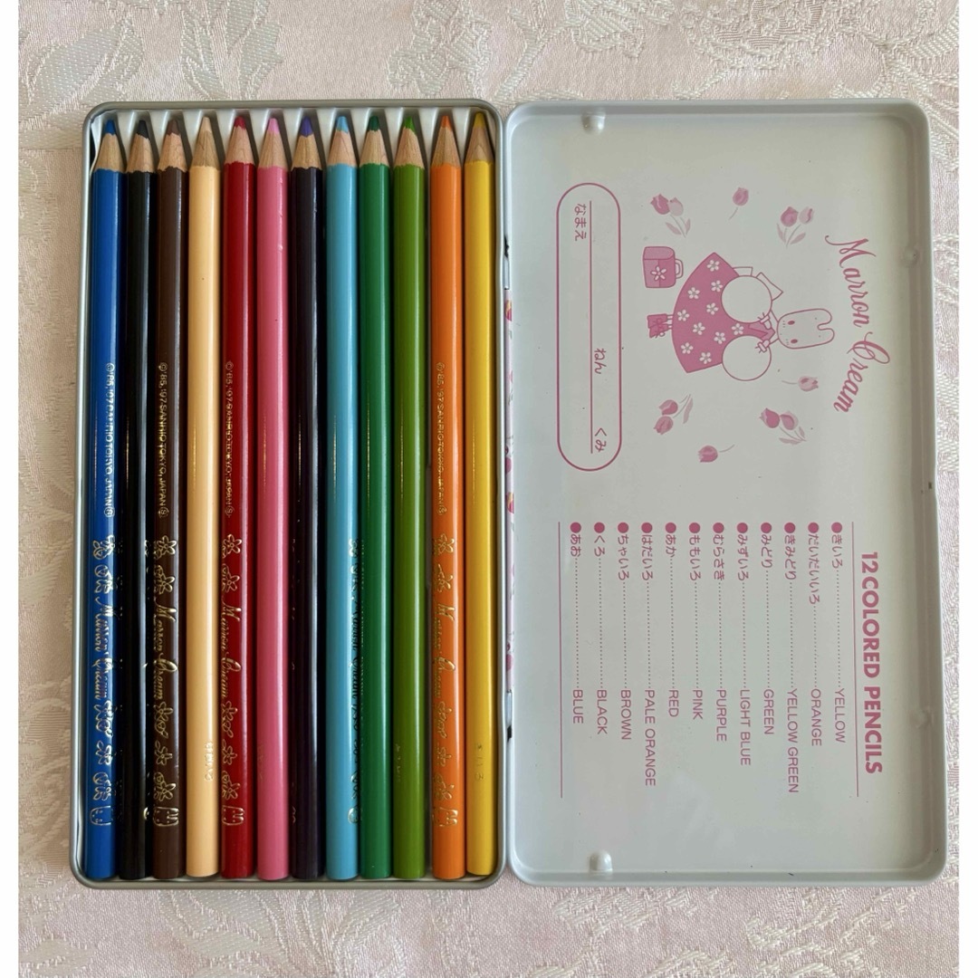 サンリオ(サンリオ)の色鉛筆12色（サンリオ・マロンクリーム） エンタメ/ホビーのアート用品(色鉛筆)の商品写真