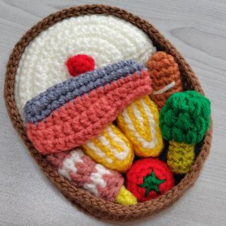 ✾お弁当(鮭)✾  あみぐるみ  おままごと
