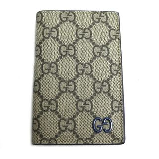 グッチ(GUCCI)のGUCCI グッチ GGスプリーム カードケース ベージュ/エボニー/ブルー 768249 ユニセックス【未使用】【買取品】(パスケース/IDカードホルダー)