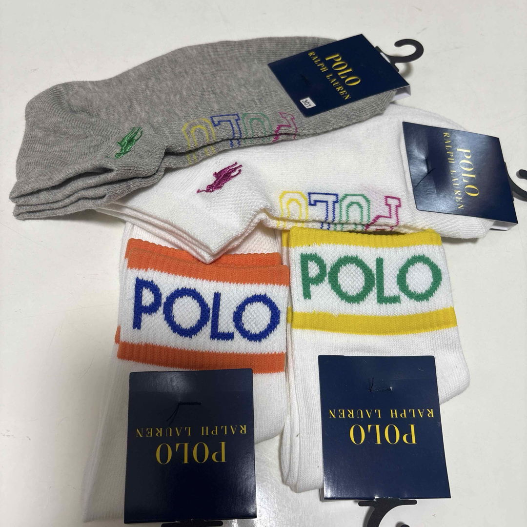 POLO RALPH LAUREN(ポロラルフローレン)の301 ポロ　ラルフローレン　靴下　ショートソックス　ブランド　レディース　婦人 レディースのレッグウェア(ソックス)の商品写真