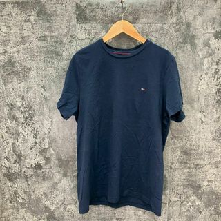 トミーヒルフィガー(TOMMY HILFIGER)のセンス抜群✨トミーヒルフィガー【S】半袖Tシャツ ネイビー 無地(Tシャツ/カットソー(半袖/袖なし))