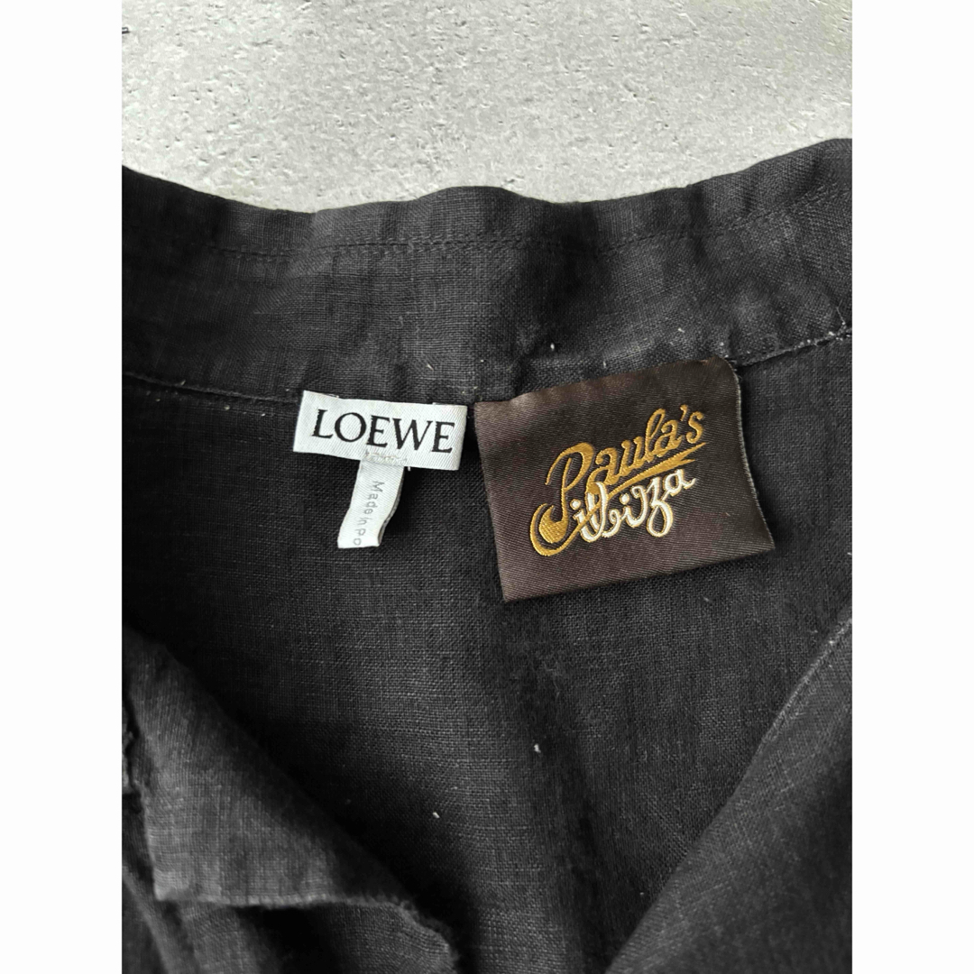 LOEWE(ロエベ)のロエベ LOEWE　アナグラムパッチ レザーパッチボーリング半袖シャツ メンズのトップス(シャツ)の商品写真