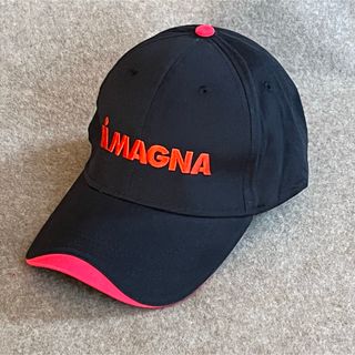 新品　MAGNA マグナ　企業ロゴ　キャップ　帽子　フリーサイズ　黒(キャップ)