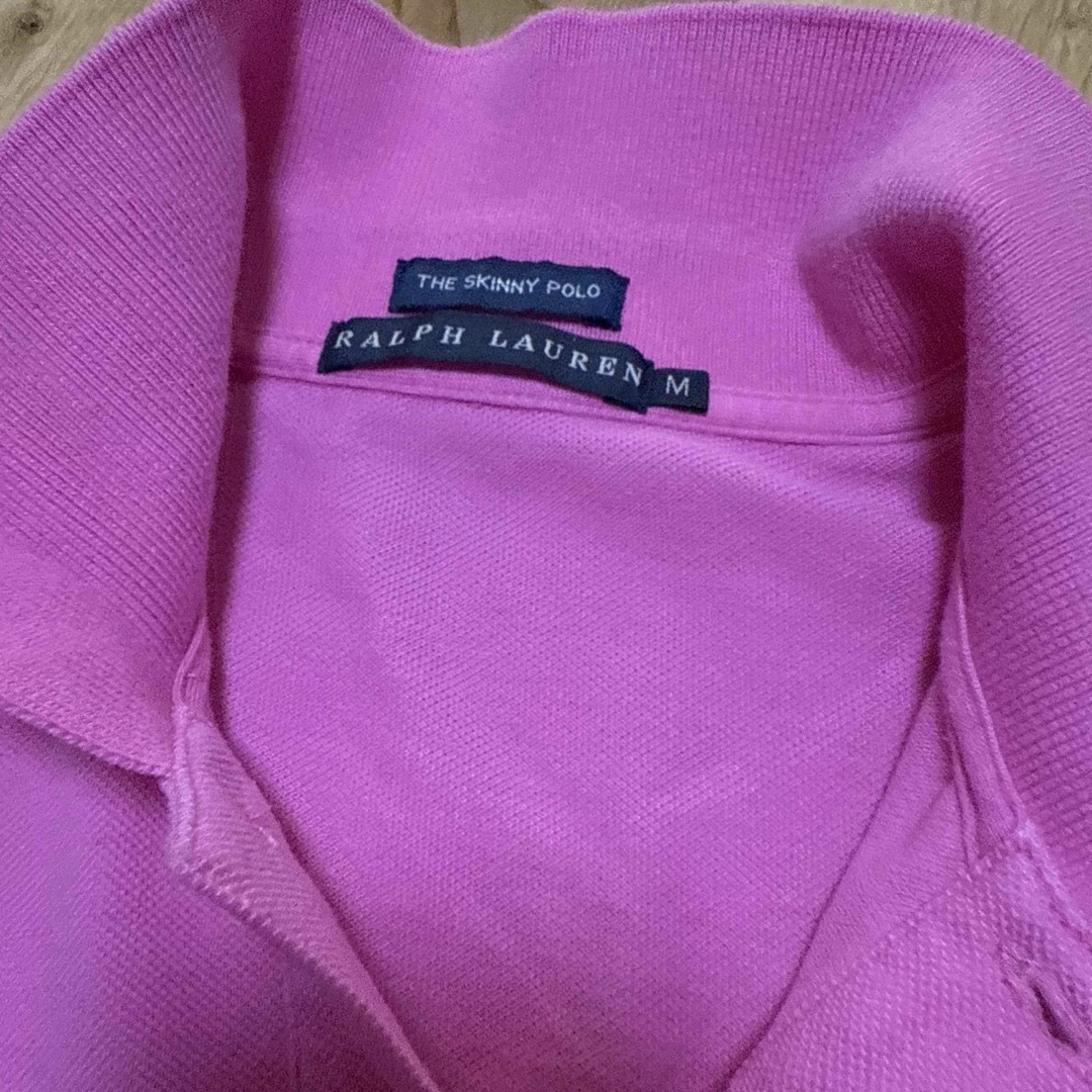 Ralph Lauren(ラルフローレン)のラルフローレン ポロシャツ ピンク ワンポイント刺繍 レディースのトップス(ポロシャツ)の商品写真