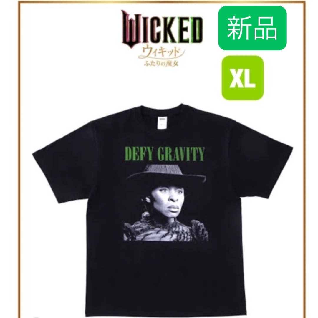 3COINS(スリーコインズ)のウィキッド映画二人の魔女Tシャツ新品XL 箱付き レディースのトップス(Tシャツ(半袖/袖なし))の商品写真
