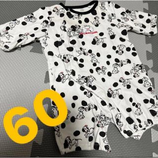 西松屋 - 101匹わんちゃん ロンパース ディズニー 前開き ベビー 新生児 長袖