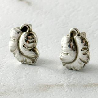 ジョージジェンセン(Georg Jensen)のGEORG JENSEN　イヤリング　50B　イヤークリップ　リーフ　925(イヤリング)