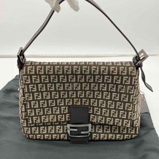フェンディ(FENDI)のFENDI ズッキーノ マンマバケット ワンショルダーバッグ カーキ ブラウン(ショルダーバッグ)