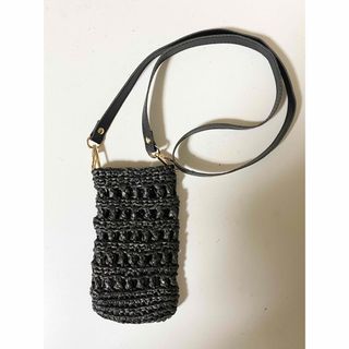 未使用　ハンドメイドかぎ針編みスマホショルダー