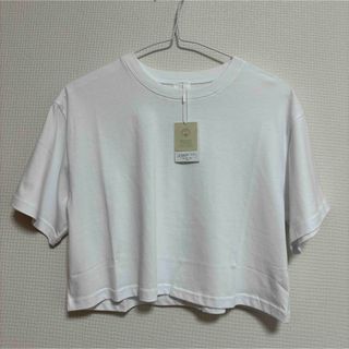 earthy_ アーシー　オーガニックコットンTシャツ　ワイドショートTシャツ(Tシャツ(半袖/袖なし))