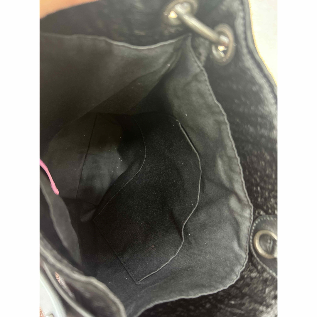 Y's(ワイズ)のワイズ Y's PINK   トートバッグ チェーン ブラック 美品 レディースのバッグ(ショルダーバッグ)の商品写真