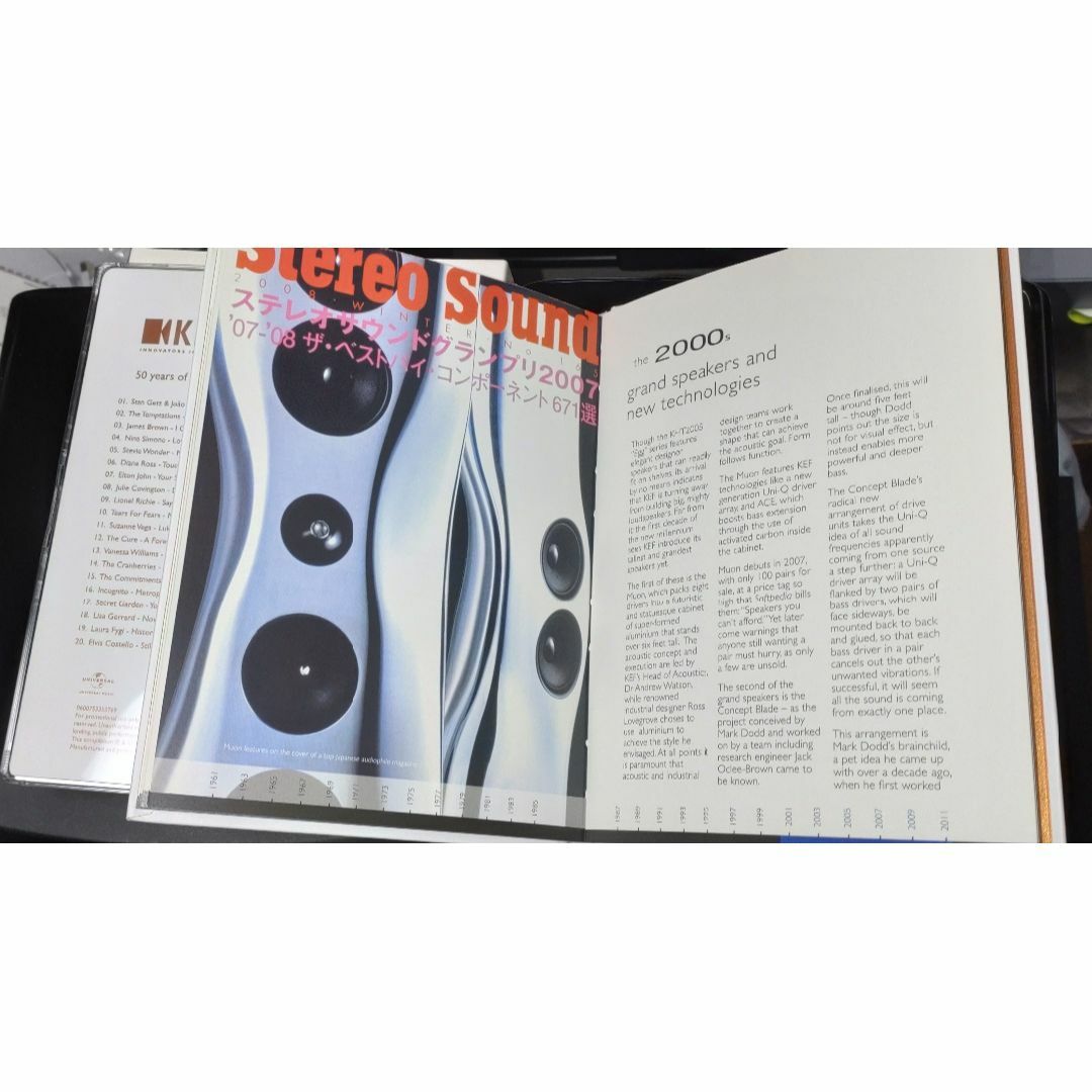 KEF LS50スピーカーと50th記念CD+Bookletのセット スマホ/家電/カメラのオーディオ機器(スピーカー)の商品写真