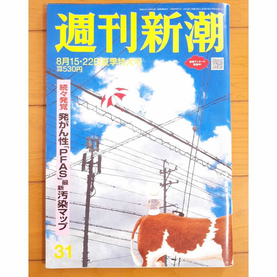 週刊新潮 2024年8/15・22合併号  エンタメ/ホビーの雑誌(その他)の商品写真