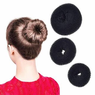 YFFSFDC お団子ヘアーヘアアレンジ お団子ヘア ヘアピン ドーナツ お団子(その他)