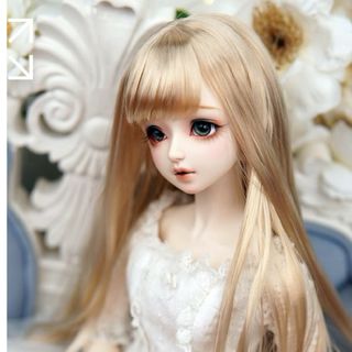 salafina様製 7-8インチ　姫カットロングヘアウィッグ　MSD