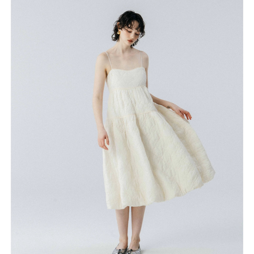 eimy istoire(エイミーイストワール)のRhea Jacquard Onepiece/THE TOÉ(ザ・トゥー) レディースのフォーマル/ドレス(ミディアムドレス)の商品写真