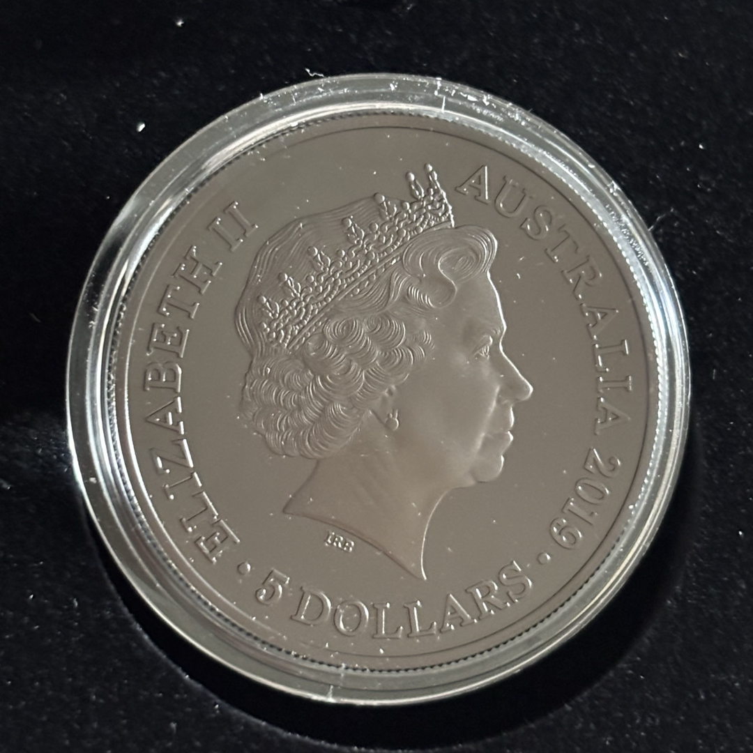 【黒い銀貨】タスマニアタイガー オーストラリア銀貨 2019 エンタメ/ホビーの美術品/アンティーク(貨幣)の商品写真