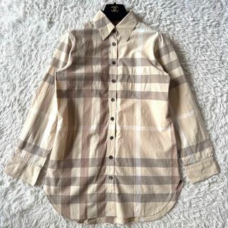 BURBERRY - 極美品　BURBERRY 　バーバリーロンドン　 長袖シャツ　ノバチェック　40