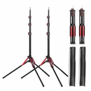 YAYOYA ライトスタンド 三脚 2本入り ストロボ スタンド 189cm ア(その他)