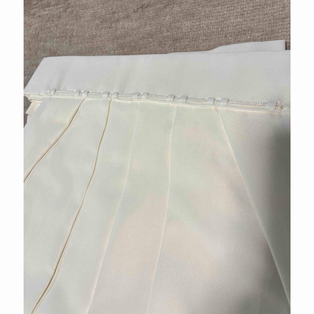 神職 袴 白 テトロン 96cm メンズのメンズ その他(その他)の商品写真