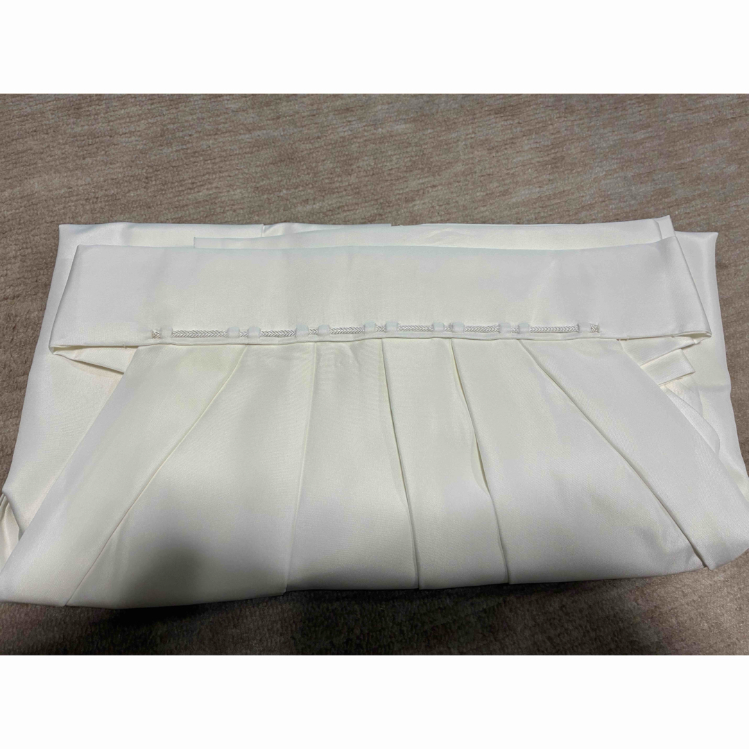 神職 袴 白 テトロン 96cm メンズのメンズ その他(その他)の商品写真