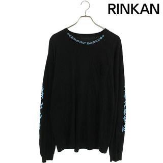 クロムハーツ(Chrome Hearts)のクロムハーツ  CH L/S /1 ネックロゴプリント長袖カットソー メンズ L(Tシャツ/カットソー(七分/長袖))