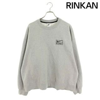 ナイキ(NIKE)のナイキ ×ステューシー STUSSY  DO9337-063 ロゴ刺繍クルーネックスウェット メンズ L(スウェット)