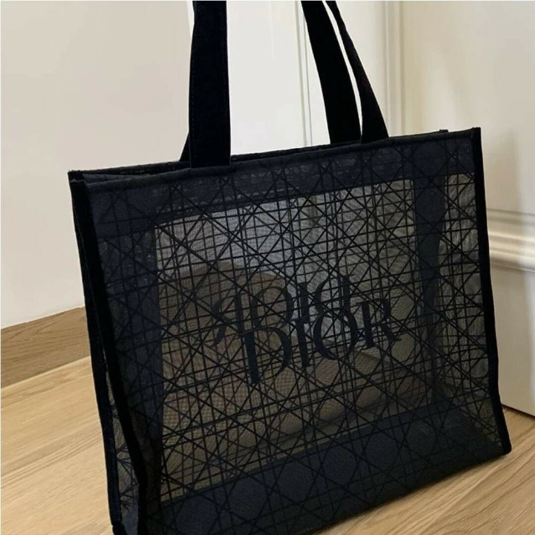 Christian Dior(クリスチャンディオール)のDIOR メッシュトートバッグ ノベルティ 肩掛けバック ビーチバッグ レディースのバッグ(トートバッグ)の商品写真
